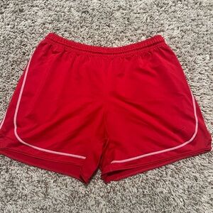 Nike Women's Red Athletic Shorts
